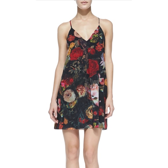 alice and olivia black lace dress